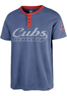 47 Chicago Cubs Blue Westend Henley Short Sleeve Fashion T Shirt