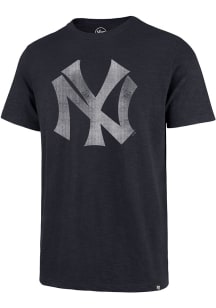 47 New York Yankees Navy Blue Cooperstown Vintage Scrum Short Sleeve Fashion T Shirt