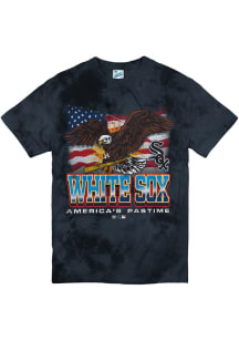 47 Chicago White Sox Navy Blue Tie Dye Wingspan Vintage Tubular Short Sleeve Fashion T Shirt