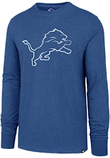 47 Detroit Lions Blue Imprint Club Long Sleeve T Shirt