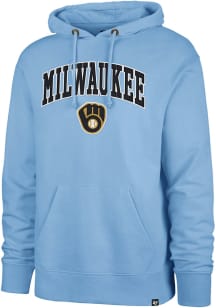 47 Milwaukee Brewers Mens Light Blue Striker Fashion Hood