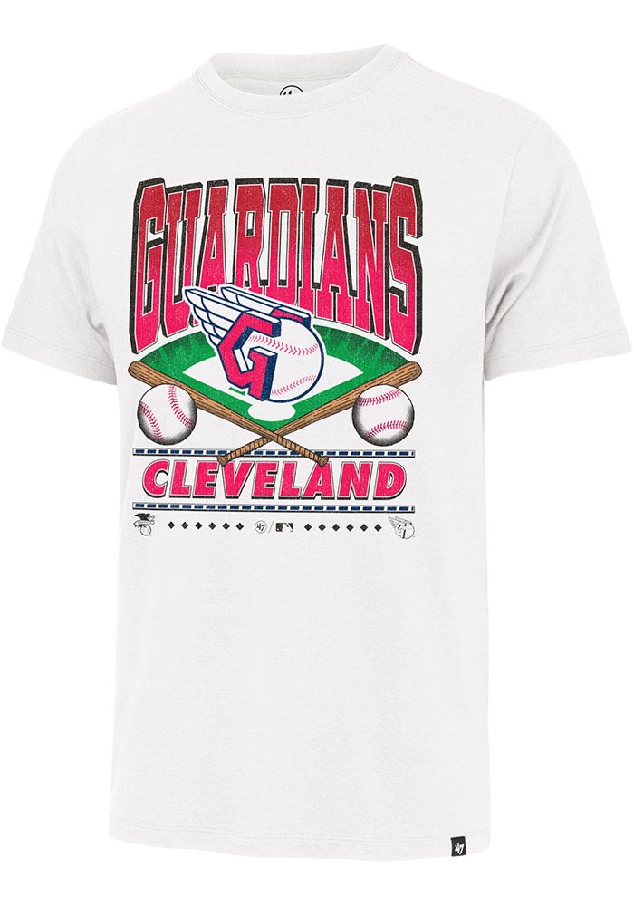 Straight Up Tour Tee 白 XL 47 Cleveland Guardians White Straight Shot Franklin Short