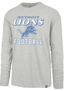 47 Detroit Lions Grey Dozer Franklin Long Sleeve Fashion T Shirt