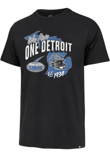 47 Detroit Lions Black Regional Franklin Short Sleeve Fashion T Shirt