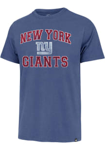 47 New York Giants Blue Union Franklin Short Sleeve Fashion T Shirt