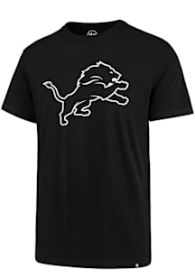 47 Detroit Lions Black Imprint Super Rival Short Sleeve T Shirt