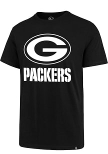 47 Green Bay Packers Black Imprint Super Rival Short Sleeve T Shirt
