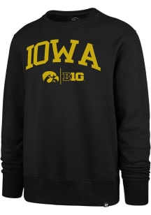 Mens Iowa Hawkeyes Black 47 Arch Name Big 10 Fashion Sweatshirt