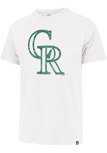 47 Colorado Rockies White CC Premier Franklin Short Sleeve Fashion T Shirt