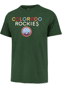 47 Colorado Rockies Green CC Pregame Franklin Short Sleeve Fashion T Shirt