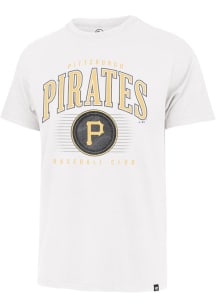 47 Pittsburgh Pirates White Double Header Franklin Short Sleeve Fashion T Shirt