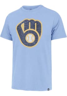 47 Milwaukee Brewers Light Blue CC Premier Franklin Short Sleeve Fashion T Shirt
