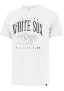 47 Chicago White Sox White Double Header Franklin Short Sleeve Fashion T Shirt