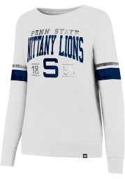 47 Penn State Nittany Lions Womens White Throwback Crew Sweatshirt