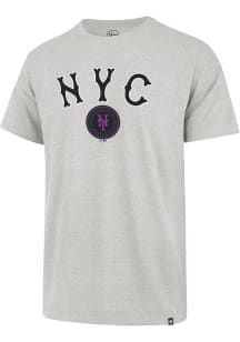 47 New York Mets Grey CC Pregame Franklin Short Sleeve Fashion T Shirt