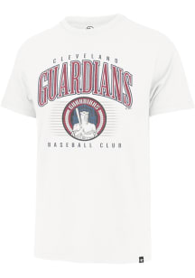 47 Cleveland Guardians White Double Header Franklin Short Sleeve Fashion T Shirt