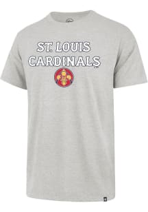 47 St Louis Cardinals Grey CC Pregame Franklin Short Sleeve Fashion T Shirt
