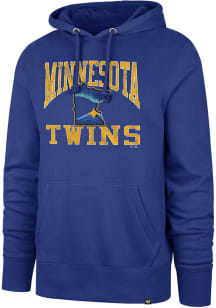 47 Minnesota Twins Mens Blue Big Ups Headline Long Sleeve Hoodie