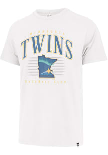47 Minnesota Twins White Double Header Franklin Short Sleeve Fashion T Shirt