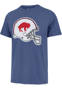 47 Buffalo Bills Blue Franklin Knockout Fieldhouse Retro Logo Short Sleeve Fashion T Shirt