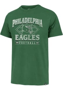 47 Philadelphia Eagles Kelly Green Field Past Franklin Short Sleeve Fashion T Shirt