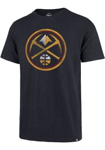47 Denver Nuggets Navy Blue Grit Scrum Primary Logo Short Sleeve Fashion T Shirt