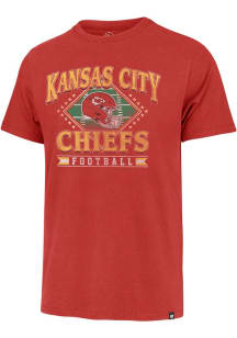 47 Kansas City Chiefs Red Field Past Franklin Short Sleeve Fashion T Shirt