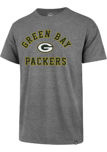 47 Green Bay Packers Grey Varsity Arch Super Rival Short Sleeve T Shirt