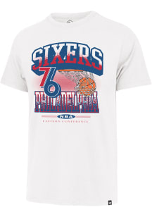 47 Philadelphia 76ers White City Edition No Look Franklin Short Sleeve Fashion T Shirt