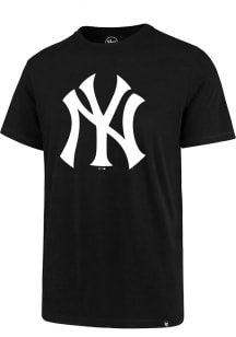 47 New York Yankees Black Imprint Super Rival Short Sleeve T Shirt