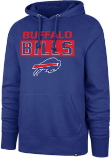 47 Buffalo Bills Mens Blue Framework Headline Long Sleeve Hoodie