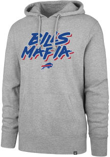 47 Buffalo Bills Mens Grey Regional Headline Long Sleeve Hoodie