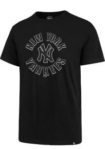 47 New York Yankees Black Sundown Super Rival Short Sleeve T Shirt