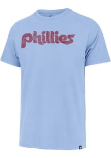 47 Philadelphia Phillies Light Blue Throwback Short Sleeve Fashion T Shirt