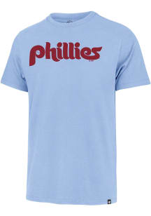 47 Philadelphia Phillies Light Blue Wordmark Short Sleeve Fashion T Shirt