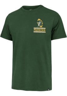 47 Green Bay Packers Green Historic Open Field Franklin Short Sleeve Fashion T Shirt