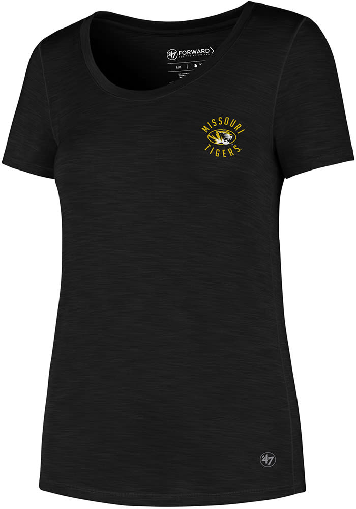 47 Missouri Tigers Womens Black Microlite Shade T-Shirt