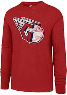 47 Cleveland Guardians Red Imprint Club Long Sleeve T Shirt
