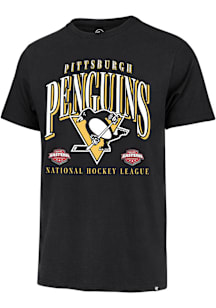47 Pittsburgh Penguins Black Crease Franklin Short Sleeve Fashion T Shirt