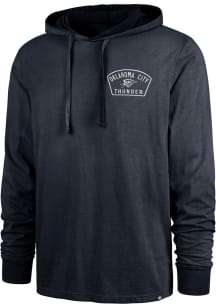 47 Oklahoma City Thunder Mens Navy Blue Dusted Overhand River Fashion Hood