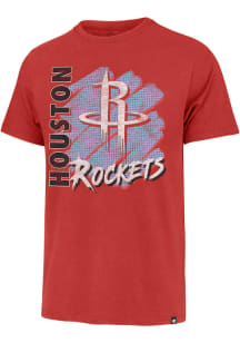 47 Houston Rockets Red Front Row Franklin Short Sleeve Fashion T Shirt