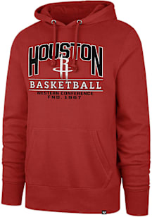 47 Houston Rockets Mens Red Goodcall Headline Long Sleeve Hoodie