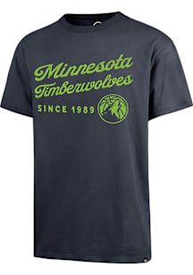 47 Minnesota Timberwolves Black Duested Carrick River Short Sleeve Fashion T Shirt