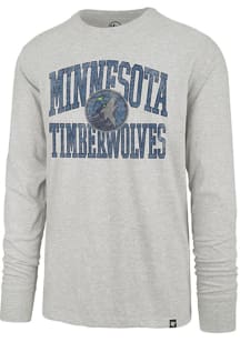 47 Minnesota Timberwolves Grey First Rate Franklin Long Sleeve Fashion T Shirt