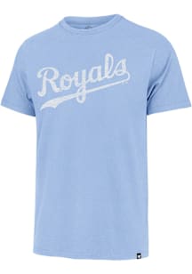 47 Kansas City Royals Light Blue Premier Franklin Wordmark Short Sleeve Fashion T Shirt