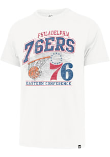 47 Philadelphia 76ers White Amp Up Franklin Short Sleeve Fashion T Shirt
