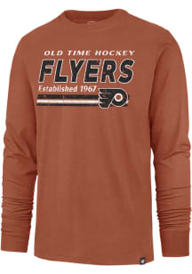 47 Philadelphia Flyers Orange Charging Franklin Long Sleeve Fashion T Shirt