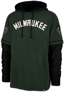 47 Milwaukee Bucks Mens Green Trifecta Shortstop Fashion Hood