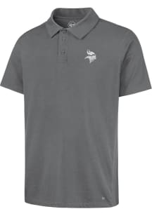 47 Minnesota Vikings Mens Grey Forward Short Sleeve Polo