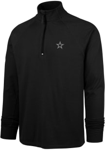 47 Dallas Cowboys Mens Black Forward Long Sleeve Qtr Zip Pullover